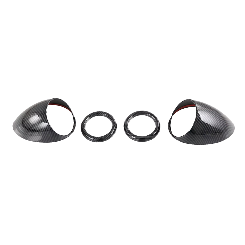 4Pcs Center Air Vent Outlet Panel Cover Trim Carbon Fiber Color For Light 4853150908780