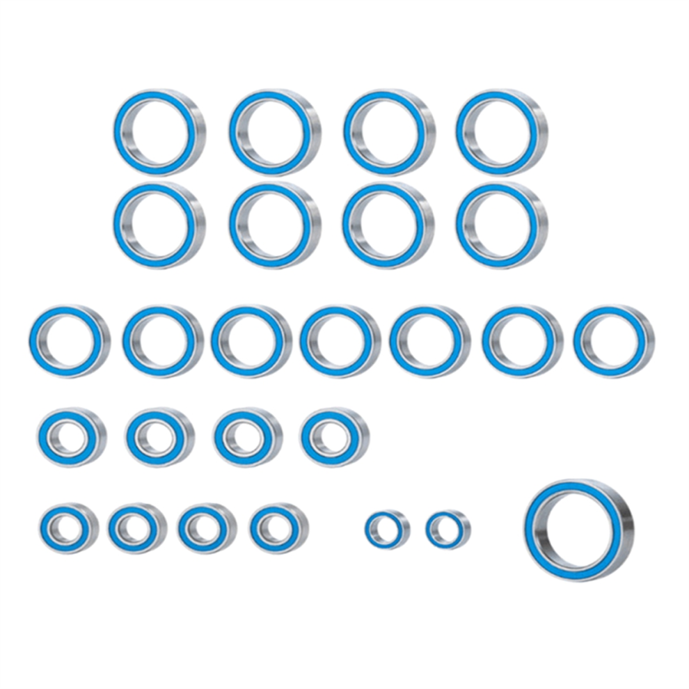 Saudism 26Pcs Rubber Sealed Ball Bearing Kit For Arrma 1/10 Big Rock 3S Rc Car Upgrades Parts Accessories