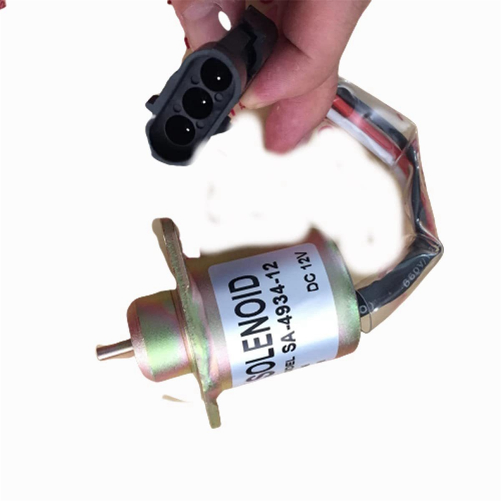 12V Shutoff Solenoid Valve Sa-4934-12 2848A275 1457906 For 700 Series Engine Ub704 2848A279 Sa-4934 4853150909510