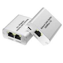 Ethernet Splitter 1 to 2 High Speed Gigabit Switch Port Internet RJ45 LAN for Cat5/5e/6/7/8 Cable