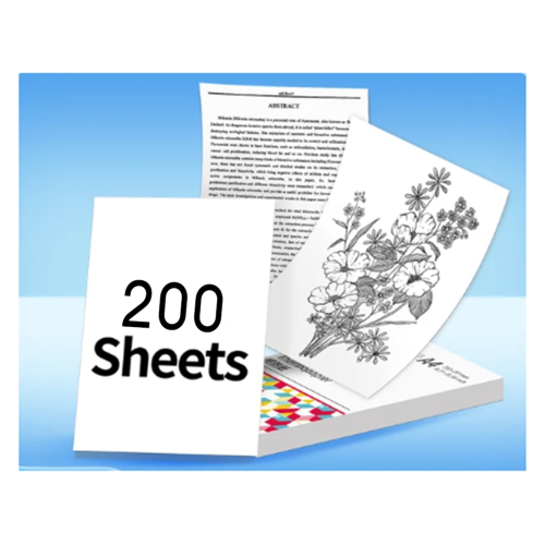 200 Sheets for A4 Thermal Paper M08F Printer Quick-Dry Continuous Documents Study Notes 2