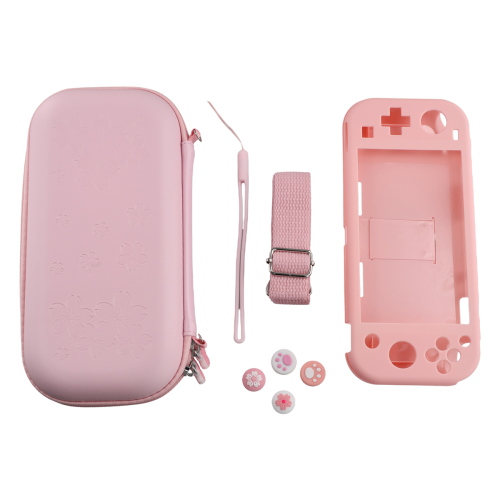 Pink Carrying Case Compatible with , Portable Bag for Switch Lite Storage 1