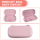 Pink Carrying Case Compatible with , Portable Bag for Switch Lite Storage 9