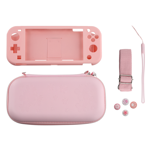 Pink Carrying Case Compatible with , Portable Bag for Switch Lite Storage 2
