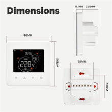 Tuya WiFi Thermostat Room Temperature Controller Water/Electric Floor Heating Gas Boiler App Control for A