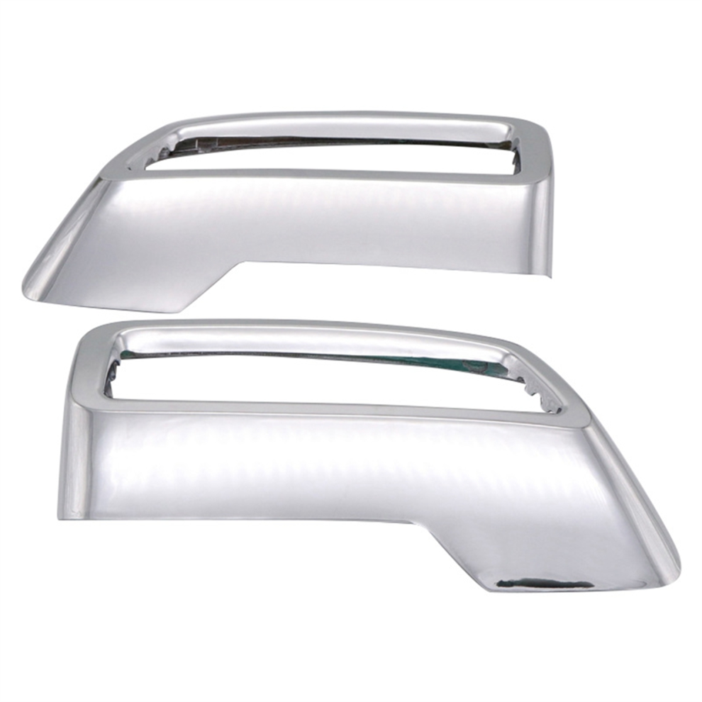 Car Exhaust Pipe Cover Rear Muffler Tail Throat Frame For 3008 5008 2017-2020 Silver 4853150919045