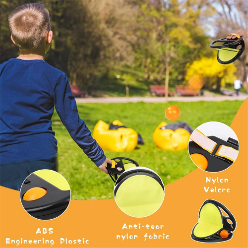 Catch Game, Game Set, Indoor and Outdoor Hand Throwing Catching Educational Racket, 2