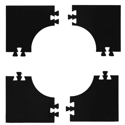 4Pcs Backboards Wall Protector EVA Spliced Board Surround Ring for 45cm Lovers 2