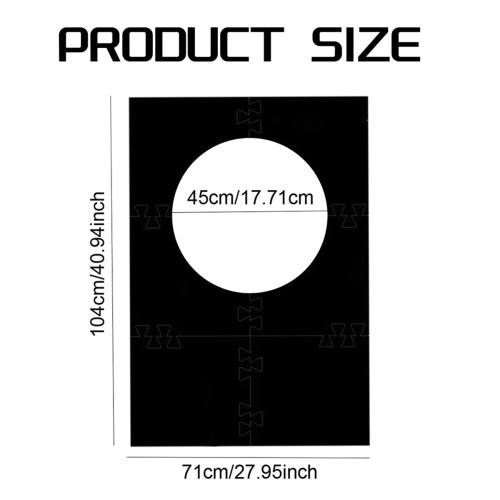 6Pcs Backboards Wall Protector EVA Spliced Board Surround Ring for 45cm Lovers 2