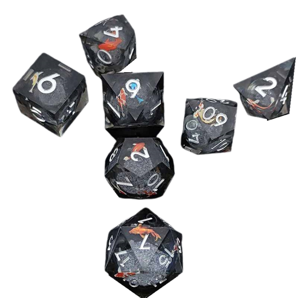 Saudism Resin Decal Quicksand For Dnd Dice Coc Running Group Dnd Cthulhu Polyhedron Board Game B