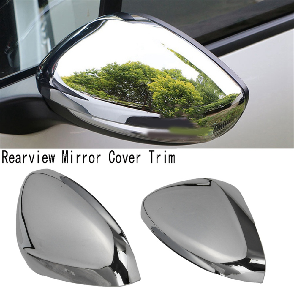 2Pcs Chrome Car Side Rearview Mirror Cover Trim For 2008 Door Wing 4853150922274