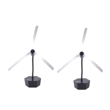 2PCS Fly Fans for Tables Portable Tabletop Spining Fan Outdoor with Hook Bug Repellent Retractable