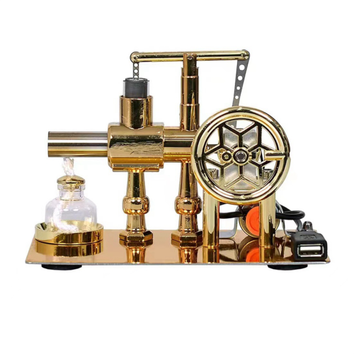 Hot Air Single Cylinder Stirling Engine Generator Physics Production Electricity Power Model 1