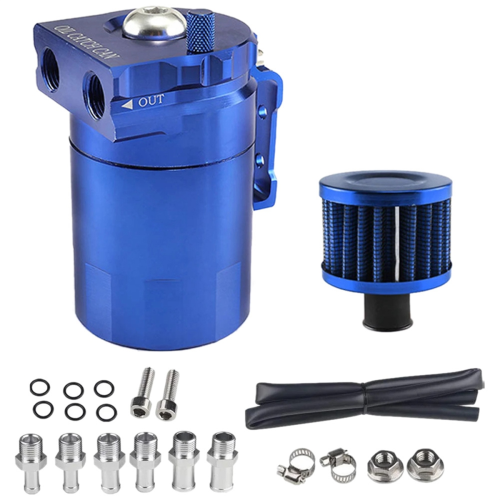 Blue Car Universal 300ML Oil Breathable Can Engine Air Separator with Vent Hole