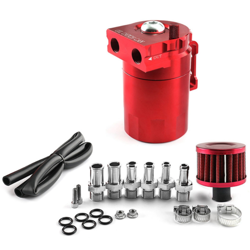 Red Car Universal 300ML Oil Breathable Can Engine Air Separator with Vent Hole 2