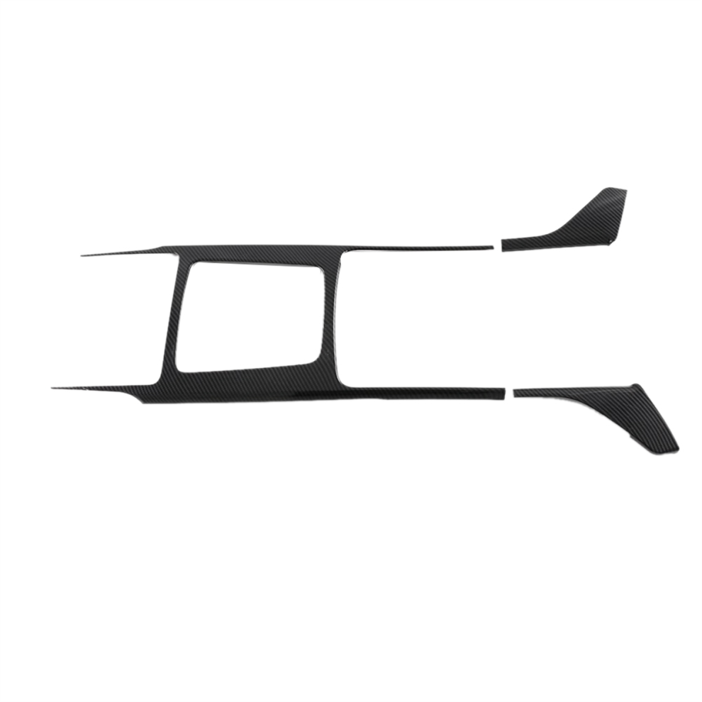 3Pcs Car Interior Gear Shift Cover Trim Decoration Carbon Fiber Look For Tang Light 4853150933478