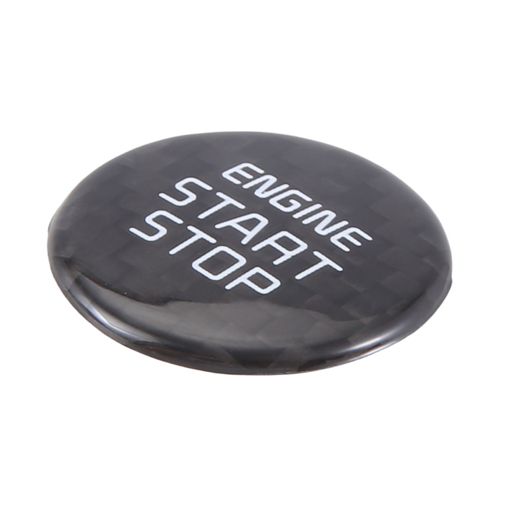 Real Carbon -Key Start Stop Button Engine Cover Sticker For Stinger 2018-2022 Fiber Pattern Grain 4853150933591