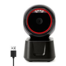1D 2D QR Wired Barcode Scanner Automatic Sense Reader USB Desktop
