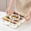 2PC Condiment Jars with Tray Small Dividers Countertop Spice Organizer Kitchen Storage Container for Refrigerator,B 7