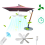 Camping Fan, Portable Mini Ceiling USB Tent Fan for Outdoor 9