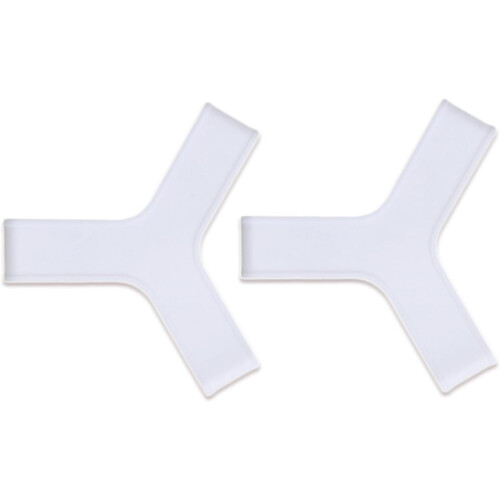 Adjustable Silicone Swimming Fin Strap White 36-39 1