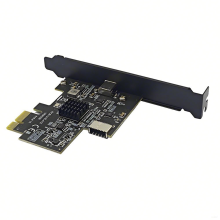 PCI-E 1X to Type-E + Type-C Expansion Card USB3.2 GEN2 10Gbps ASM3142 Chip USB-C Adapter for Desktop