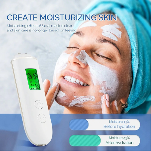 Skin Tester Face Moistureand Oil Content Analyzer Water Cheek Elastic Age Test Meter Agent Detector