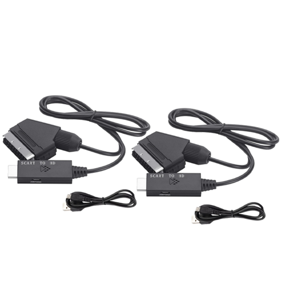 Scart To -Compatible Tv Audio Video Adapter 1080P/720P Converter Cord For Hdtv Stb Dvd Accessories 4854124558611