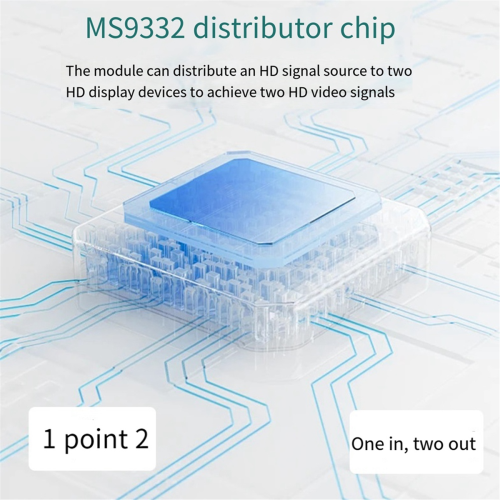 Display Module -Compatible Splitter 1 in 2 Set-Top Box PS Host Notebook Out Monitor 2