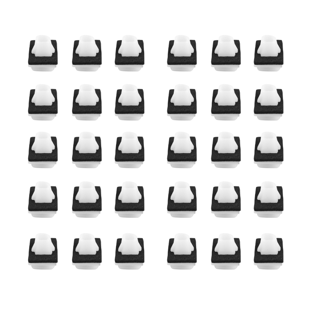 100 Pcs Lower Outer Door Weatherstrip Clip With Sponge Pad For -V 2002-On 75315-S9a-004 4854124563851