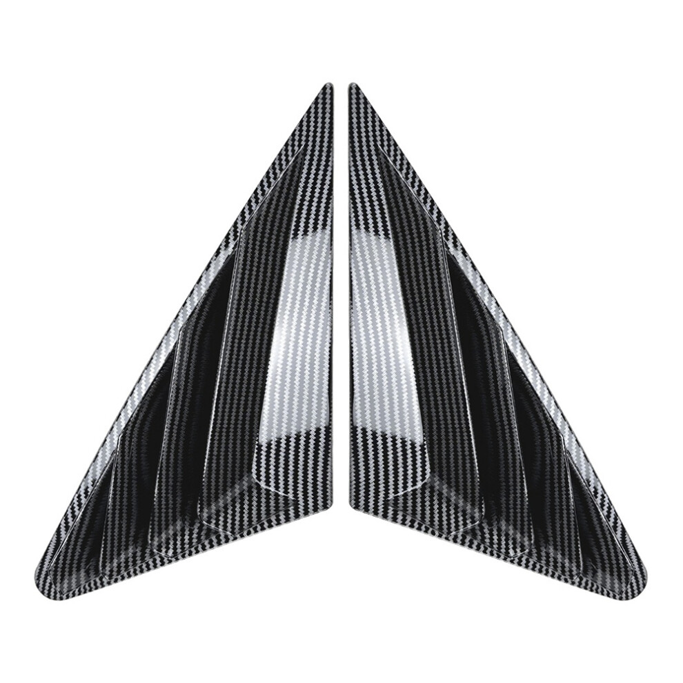 Car Rear Window Shutter Cover Trim Louver Side Vent For A3 8Y Sedan 2021-2024 Carbon Fiber 4854124564384