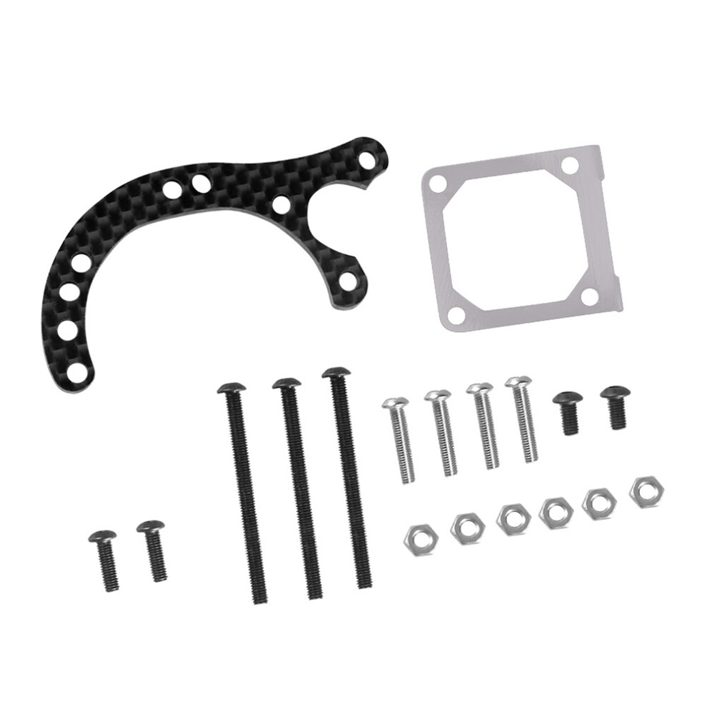 Saudism Carbon Fiber Motor Bracket Kit For 1/10 Xv01 Rc Car Update Partscar Upgrade Accessories