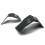 Motorcycle Side Spoiler Wind Front Fairing Protector Wing Cover for ADV 160 2023 2024 ,ABS Black 6