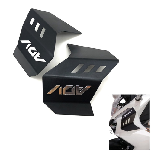 Motorcycle Side Spoiler Wind Front Fairing Protector Wing Cover for ADV 160 2023 2024 ,ABS Black 2