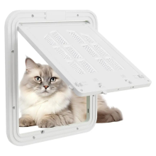 Pet Door Lockable Inside Flap Cat Window Screens Barrier Sliding Doggy Insert A