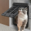 Pet Door Lockable Inside Flap Cat Window Screens Barrier Sliding Doggy Insert A 10