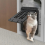 Pet Door Lockable Inside Flap Cat Window Screens Barrier Sliding Doggy Insert A 8