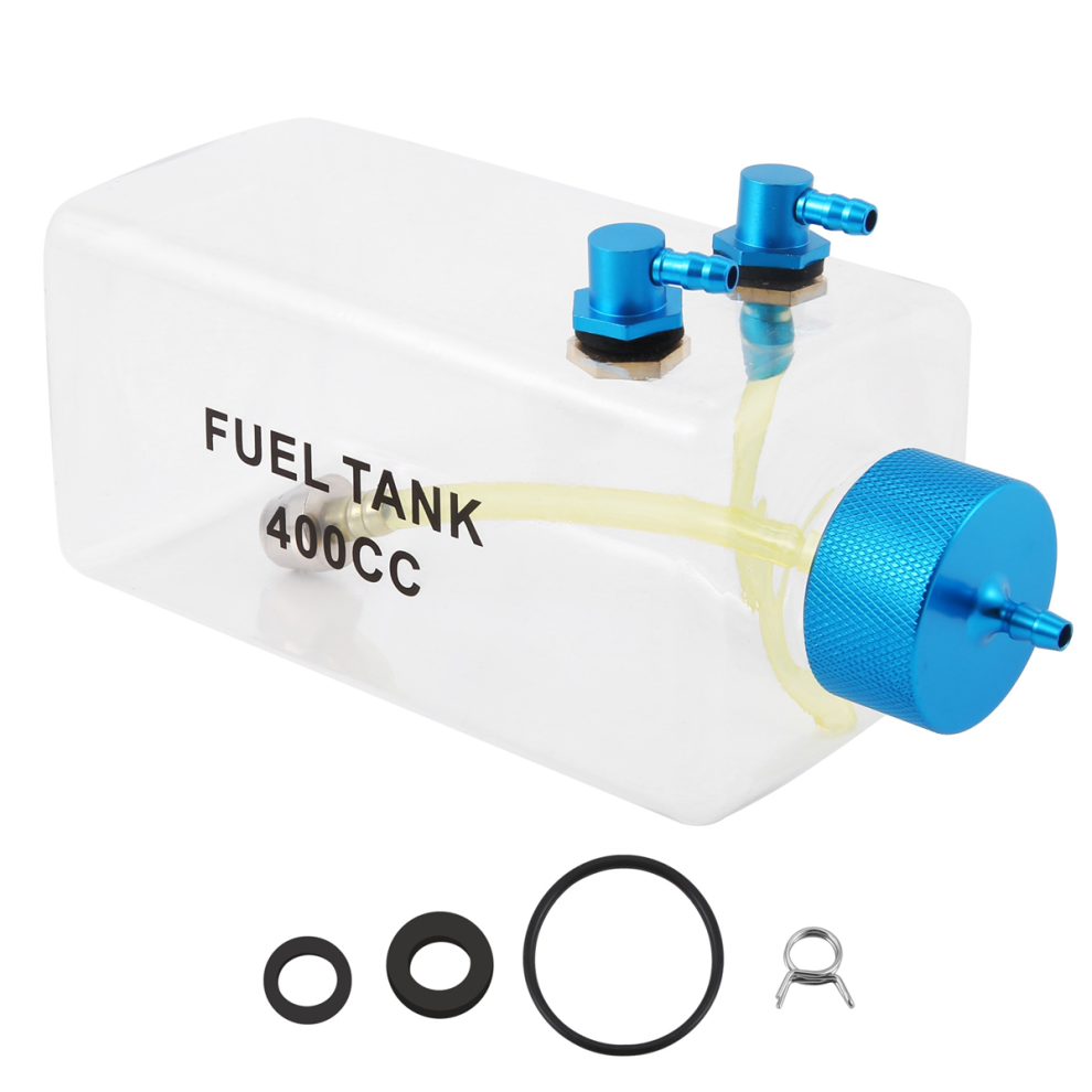 Tank Petrol Transparent Plastic Bottle 400Cc Cnc For Rc Gas And Nitro Airplane 4854124568542
