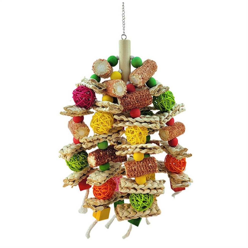 Saudism Bird Toys, Parrot Toys Exciting Chewing Fun For Parakeets, Cockatiels, Medium-Sized Corn Cob Exercise The Beak