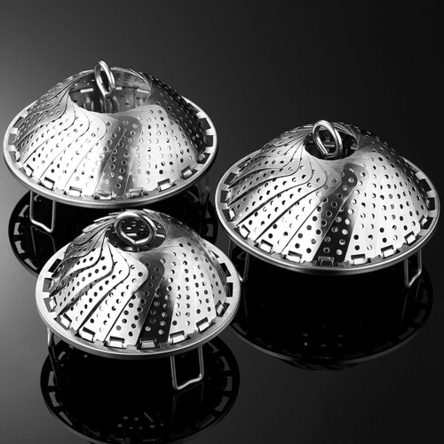 Adjustable Stainless Steel Steamer Large Capacity For Various Foods 2