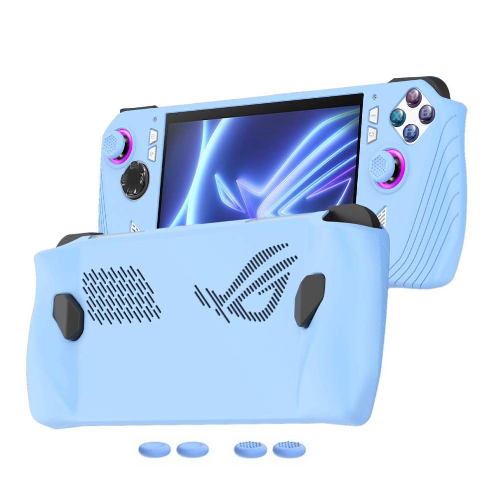 For Ally Handheld Game Console All-Inclusive Silicone Protective Case Anti-Drop Case,Luminous Blue 4854124580537