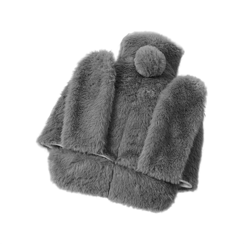 Saudism Foot Warmer Hot Water Bottle For Feet With Soft Plush Cover, Hand Men And Women Style A