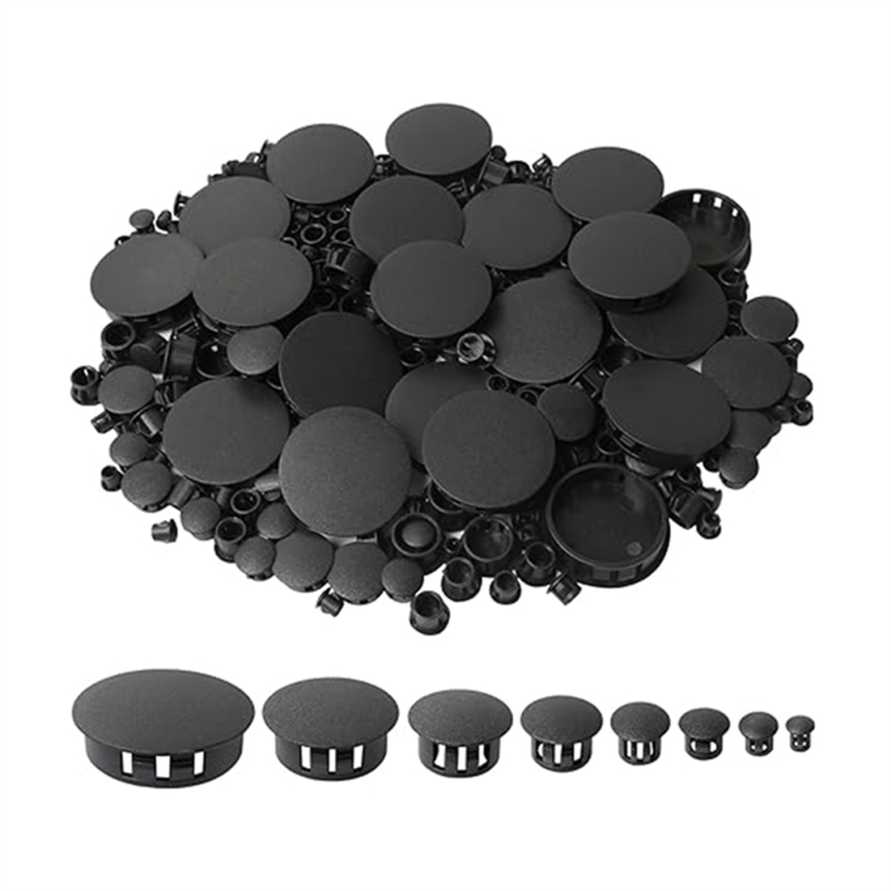320 Plug Hole Plugs, Cover Snap-In Keyhole Panel Decorative Covers For Kitchen Cabinets(Black) 4854124588465