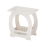 End Table with Storage Shelf Basket,Narrow Bedside Table, Slim Coffee Tables Small Spaces,White Nightstand,Sofa 2