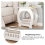 End Table with Storage Shelf Basket,Narrow Bedside Table, Slim Coffee Tables Small Spaces,White Nightstand,Sofa 9