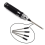 Hexagonal Head Screwdriver Tool Set for Rc Car Crawler Helicopter 1.5 2.0 2.5 3.0mm Black+Silver 3