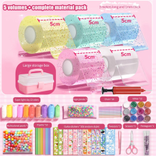 5 Rolls Bubble Tape Non-Marking Balloon Adhesive for DIY Craft Toy Making Reusable Color High Sticky Nano
