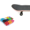 4Pcs 60X45mm Cruiser Skateboard Wheels PU Long Board Wheels, Red 4