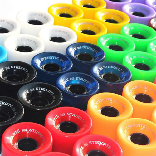 4Pcs 60X45mm Cruiser Skateboard Wheels PU Long Board Wheels, Red 2