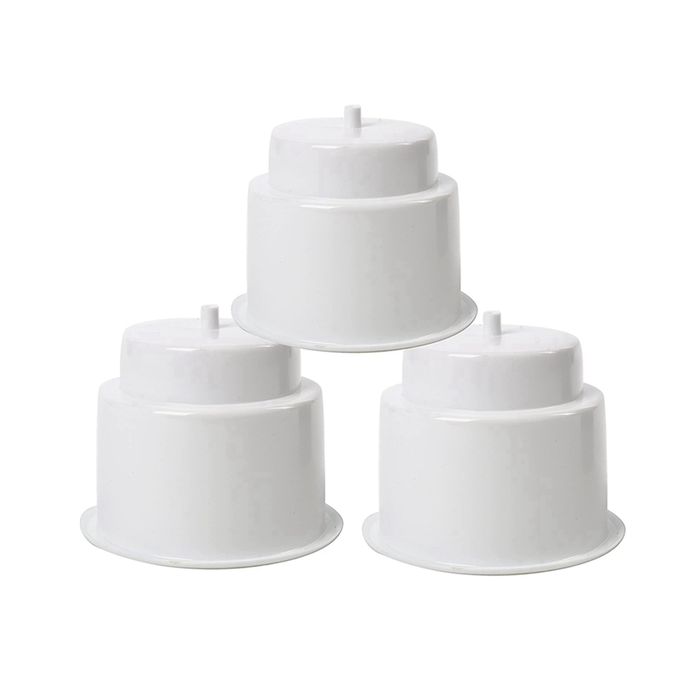 6Pcs Recessed Drop In Plastic Cup Drink Can Holder With Drain For Boat Car Marine Rv (White) White 4854124592554